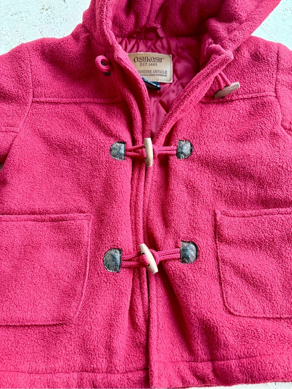 Oshkosh vintage toddler hooded fleece.